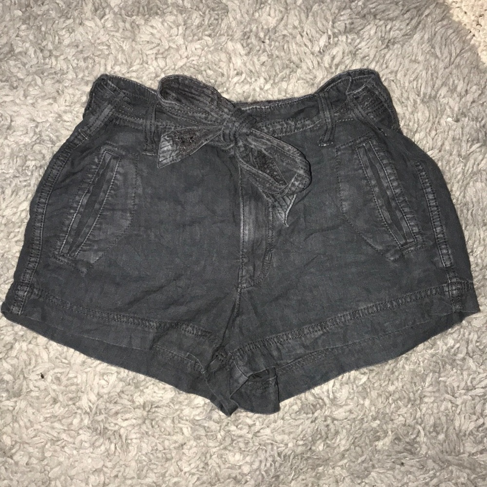 American Eagle Black Jean Shorts Size 4 Short